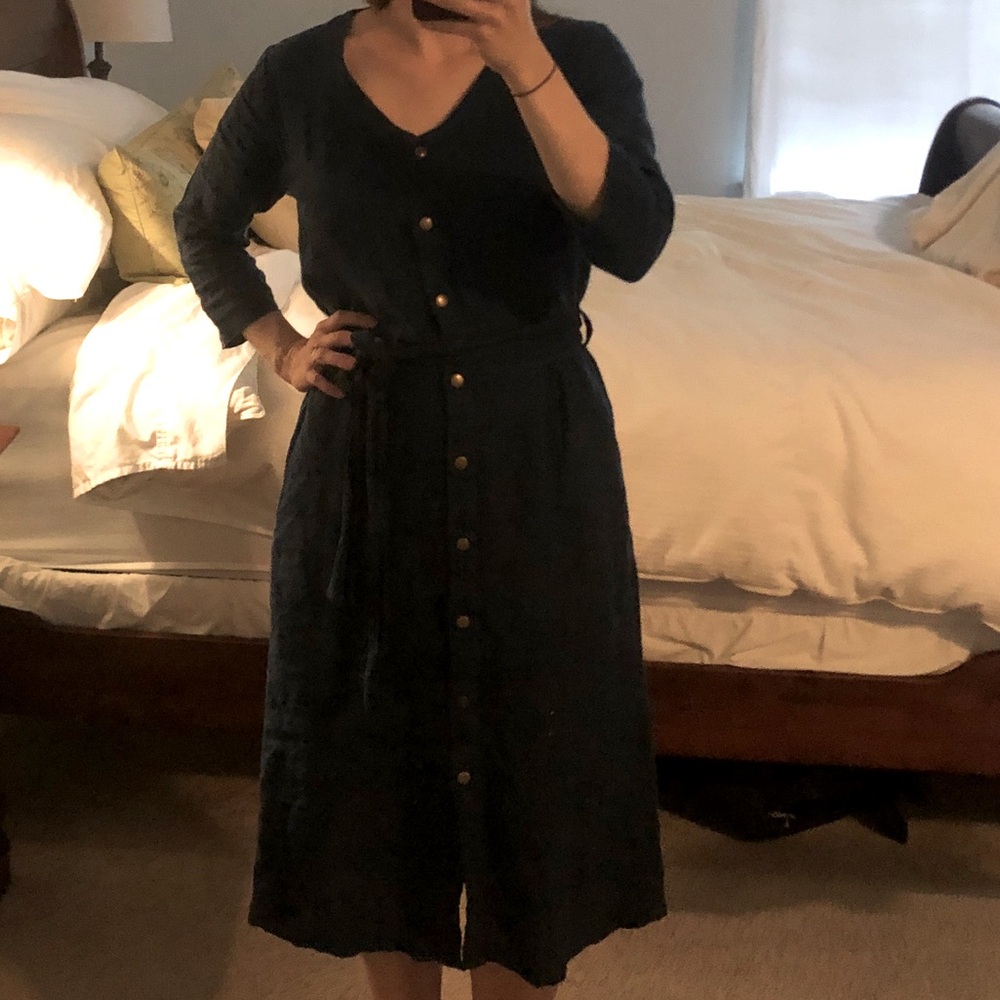 Notperfectlinen Alberta dress admiral blue